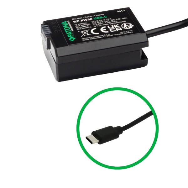 USB-C Akku-Adapter für Sony ILCE-7RM2