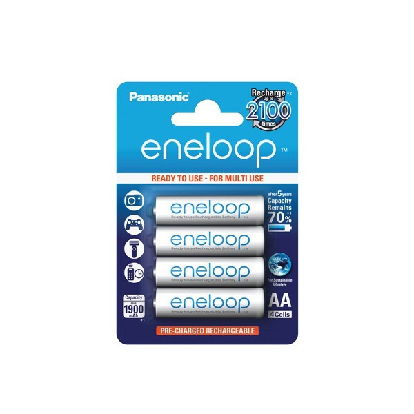 4x Panasonic eneloop Akkus f. Samsung Digimax A6