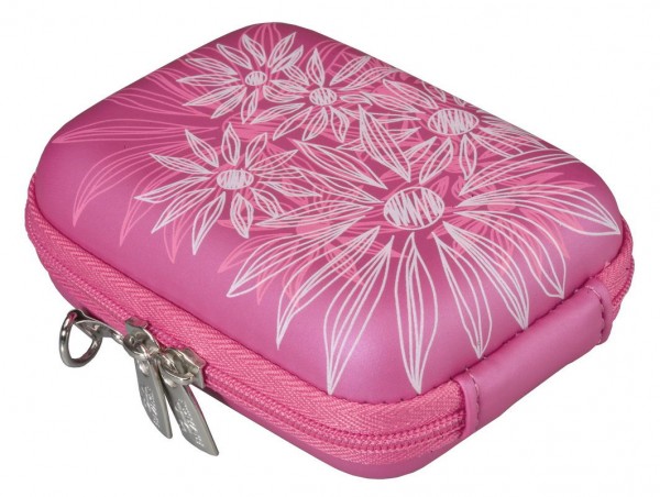 Kamera Tasche Pink Flowers f.  Nikon Coolpix L19